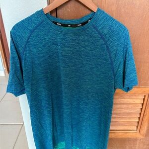 Rhone Teal Space-Dye Active Shirt